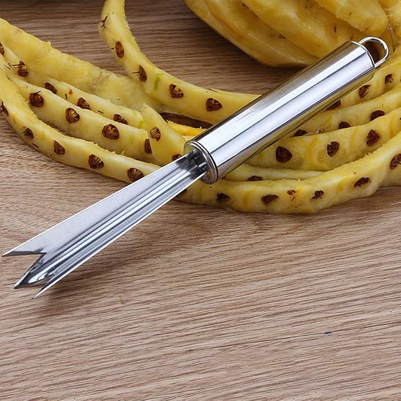 Stainless Steel Pineapple Peeler Remover And Slicer With Eye Cutter Kitchen Tool - Image 2
